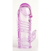 Фиолетовая насадка с коготком и шипами - 13 см. - Toyfa Basic - в Твери купить с доставкой