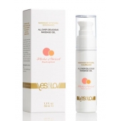 Универсальный массажный гель-смазка Allover Delicious Massage Gel с ароматом персика и аброкоса - 50 мл. - YESforLOV - купить с доставкой в Твери