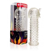 Закрытая прозрачная насадка на пенис Crystal Sleeve Faraon - 13,5 см. - Erowoman-Eroman - в Твери купить с доставкой