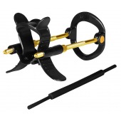 Черно-золотистый экстендер для пениса Sex Expert - Sex Expert - в Твери купить с доставкой