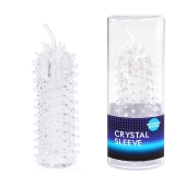 Закрытая рельефная насадка Crystal sleeve с усиками - 12 см. - Erowoman-Eroman - в Твери купить с доставкой