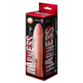 Телесная насадка на Harness с коннектором BLACK LINE - 18,5 см. - LOVETOY (А-Полимер) - купить с доставкой в Твери