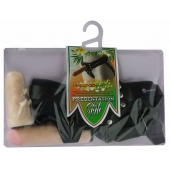 Черный пояс-трусики с двумя насадками  Экзотик-Linda  - 15,5 и 10,5 см. - LOVETOY (А-Полимер) - купить с доставкой в Твери