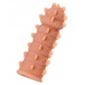 Телесная реалистичная насадка KOKOS Extreme Sleeve 04 с дополнительной стимуляцией - 12,7 см. - KOKOS - в Твери купить с доставкой