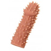 Телесная реалистичная насадка KOKOS Extreme Sleeve 07 с дополнительной стимуляцией - 12,7 см. - KOKOS - в Твери купить с доставкой