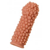 Телесная реалистичная насадка KOKOS Extreme Sleeve 08 с дополнительной стимуляцией - 12,7 см. - KOKOS - в Твери купить с доставкой