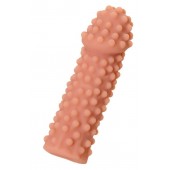 Телесная реалистичная насадка KOKOS Extreme Sleeve 10 с дополнительной стимуляцией - 14,7 см. - KOKOS - в Твери купить с доставкой