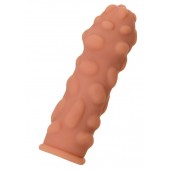 Телесная реалистичная насадка KOKOS Extreme Sleeve 11 с дополнительной стимуляцией - 12,7 см. - KOKOS - в Твери купить с доставкой