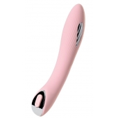 Розовый силиконовый вибратор с электростимуляцией TESLA G-POINT - 21 см. - ToyFa - купить с доставкой в Твери