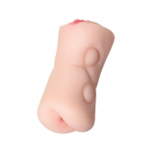 Телесный двусторонний мастурбатор Rich Fruit - вагина и анус - ToyFa - в Твери купить с доставкой