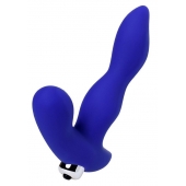 Синий силиконовый вибростимулятор простаты Stroman - 14,5 см. - ToyFa - в Твери купить с доставкой