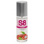 Смазка на водной основе S8 Flavored Lube со вкусом вишни - 125 мл. - Stimul8 - купить с доставкой в Твери