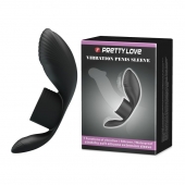 Черное кольцо на пенис с вибрацией Vibration Penis Sleeve - Baile - в Твери купить с доставкой