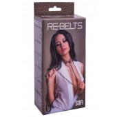 Коричневый поводок и чокер с кольцом Sofi - Rebelts - купить с доставкой в Твери