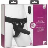 Черный полый вибрострапон Body Extensions BE Aroused - 17,78 см. - Doc Johnson - купить с доставкой в Твери