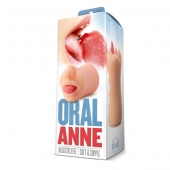 Телесный мастурбатор-ротик с язычком Oral Anne - Blush Novelties - в Твери купить с доставкой