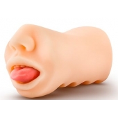 Телесный мастурбатор-ротик с язычком Oral Anne - Blush Novelties - в Твери купить с доставкой