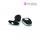 Черная пробка Mystim Rocking Vibe S с возможностью подключения к электростимулятору - 9,7 см. - MyStim - купить с доставкой в Твери