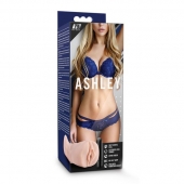 Телесный мастурбатор-вагина с вибропулей Ashley - Blush Novelties - в Твери купить с доставкой