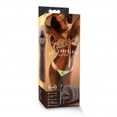 Коричневый мастурбатор-ротик Heather - Blush Novelties - в Твери купить с доставкой