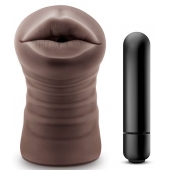 Коричневый мастурбатор-ротик Heather - Blush Novelties - в Твери купить с доставкой