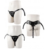 Черные трусики для крепления насадки при помощи кольца - NMC - купить с доставкой в Твери