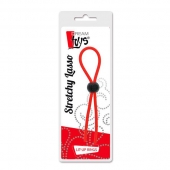 Красное эрекционное лассо с одной бусиной-утяжкой STRETCHY THIN LASSO - Dream Toys - в Твери купить с доставкой