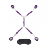 Фиолетовый набор фиксаций на кровати Classic Bedspreader - Lux Fetish - купить с доставкой в Твери