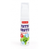 Гель-смазка Tutti-frutti со вкусом сладкой мяты - 30 гр. - Биоритм - купить с доставкой в Твери