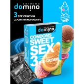 Презервативы для орального секса DOMINO Sweet Sex с ароматом мороженого - 3 шт. - Domino - купить с доставкой в Твери
