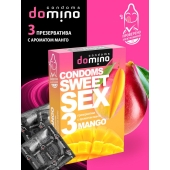 Презервативы для орального секса DOMINO Sweet Sex с ароматом манго - 3 шт. - Domino - купить с доставкой в Твери