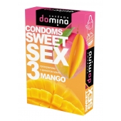 Презервативы для орального секса DOMINO Sweet Sex с ароматом манго - 3 шт. - Domino - купить с доставкой в Твери