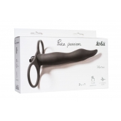 Черная вибронасадка для двойного проникновения Flirtini - 15,9 см. - Lola Games - купить с доставкой в Твери