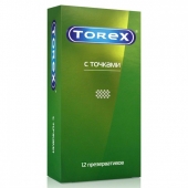 Текстурированные презервативы Torex  С точками  - 12 шт. - Torex - купить с доставкой в Твери
