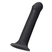 Черный фаллос на присоске Silicone Bendable Dildo XL - 20 см. - Strap-on-me - купить с доставкой в Твери