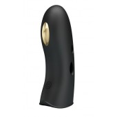 Черная вибронасадка на палец с электростимуляцией Marico - Baile - купить с доставкой в Твери