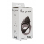 Черное эрекционное виброкольцо Pure Passion Sunset - Lola Games - в Твери купить с доставкой