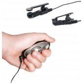 Черные электрические зажимы для сосков Shock Therapy Nipple Clamps - Pipedream - купить с доставкой в Твери