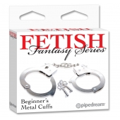 Металлические наручники Beginner s Metal Cuffs - Pipedream - купить с доставкой в Твери