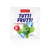 Пробник гель-смазки Tutti-frutti со вкусом мяты - 4 гр. - Биоритм - купить с доставкой в Твери