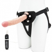 Регулируемые трусики с вибрирующей насадкой - 21 см. - Lux Fetish - купить с доставкой в Твери