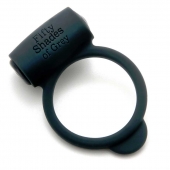 Темно-серое эрекционное кольцо Vibrating Love Ring с вибрацией - Fifty Shades of Grey - в Твери купить с доставкой