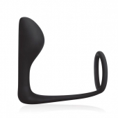 Стимулятор простаты с фиксацией эрекционным кольцом Prostate Gear - BlueLine - в Твери купить с доставкой