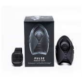 Темно-серый инновационный мужской осциллятор PULSE SOLO LUX с пультом ДУ - Hot Octopuss - в Твери купить с доставкой