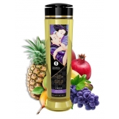 Массажное масло Libido Exotic Fruits с ароматом экзотических фруктов - 240 мл. - Shunga - купить с доставкой в Твери