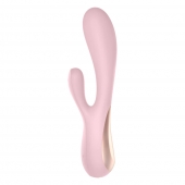 Розовый вибратор-кролик Satisfyer Mono Flex с управлением через приложение - 20,4 см. - Satisfyer