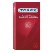 Презервативы Torex  Сладкая любовь  с ароматом клубники - 12 шт. - Torex - купить с доставкой в Твери