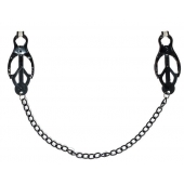 Зажимы на соски Darkside с цепочкой - Lola Games - купить с доставкой в Твери