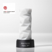 Белый 3D мастурбатор POLYGON - Tenga - в Твери купить с доставкой