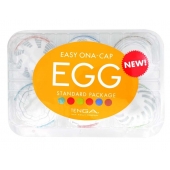 Набор из 6 мастурбаторов Tenga EGG Easy Beat с различным рельефом - Tenga - в Твери купить с доставкой